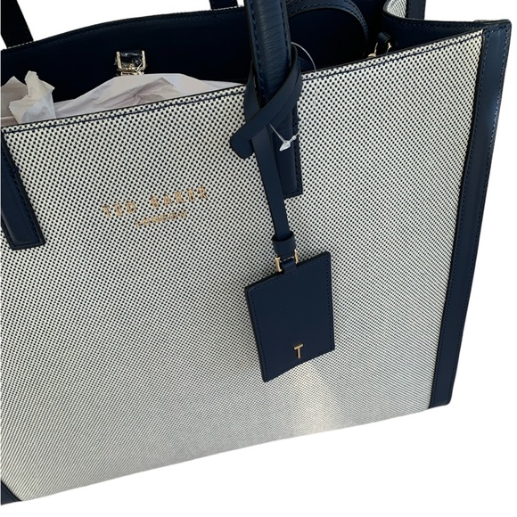 💝💝💝 Ted Baker London Grey Canvas Grace Large Tote Bag 💝💝💝 - Picture 6 of 11